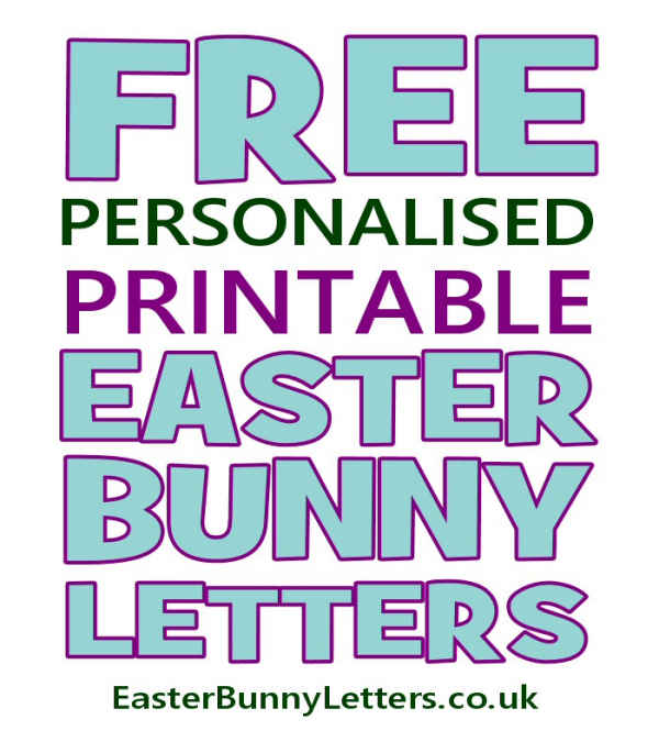 A free personalised letter from the Easter Bunny that you can print at home.